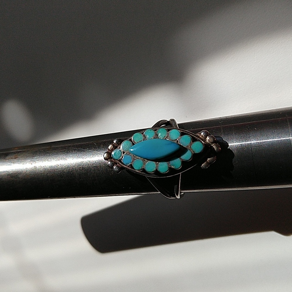 Sterling silver 925 turquoise ring southwestern native American style